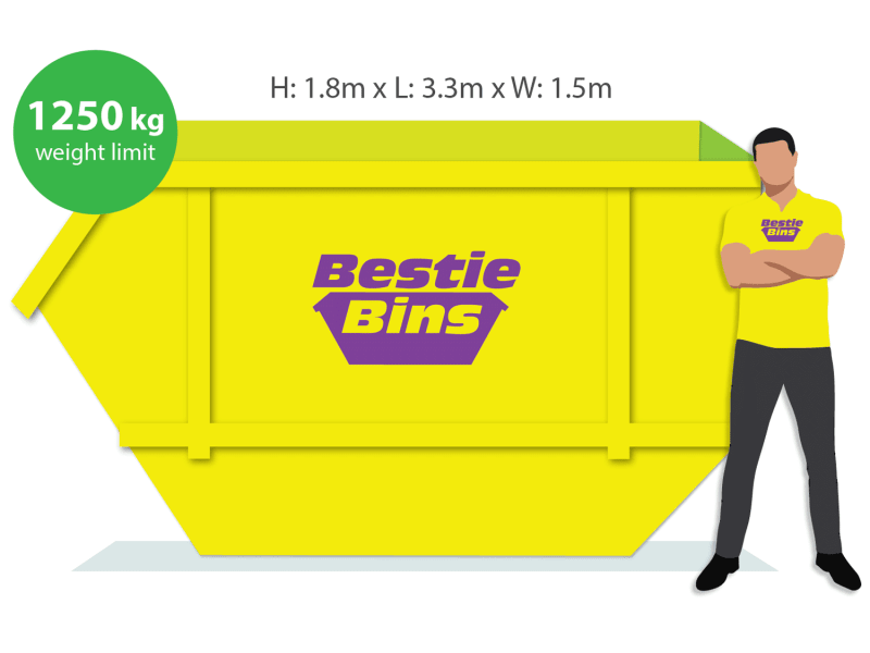 9m Green Waste Skip Bin