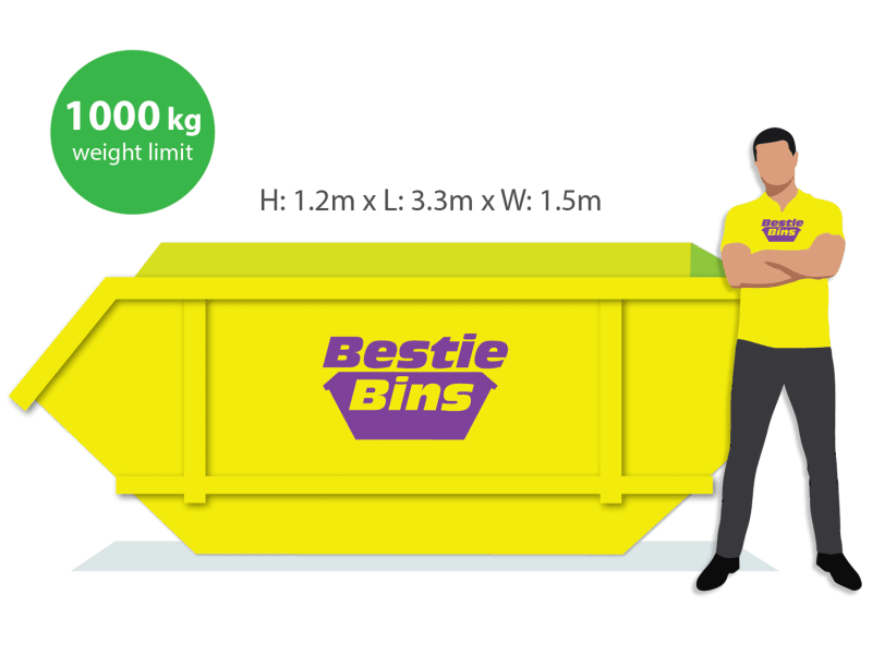 6m General Rubbish Skip Bin