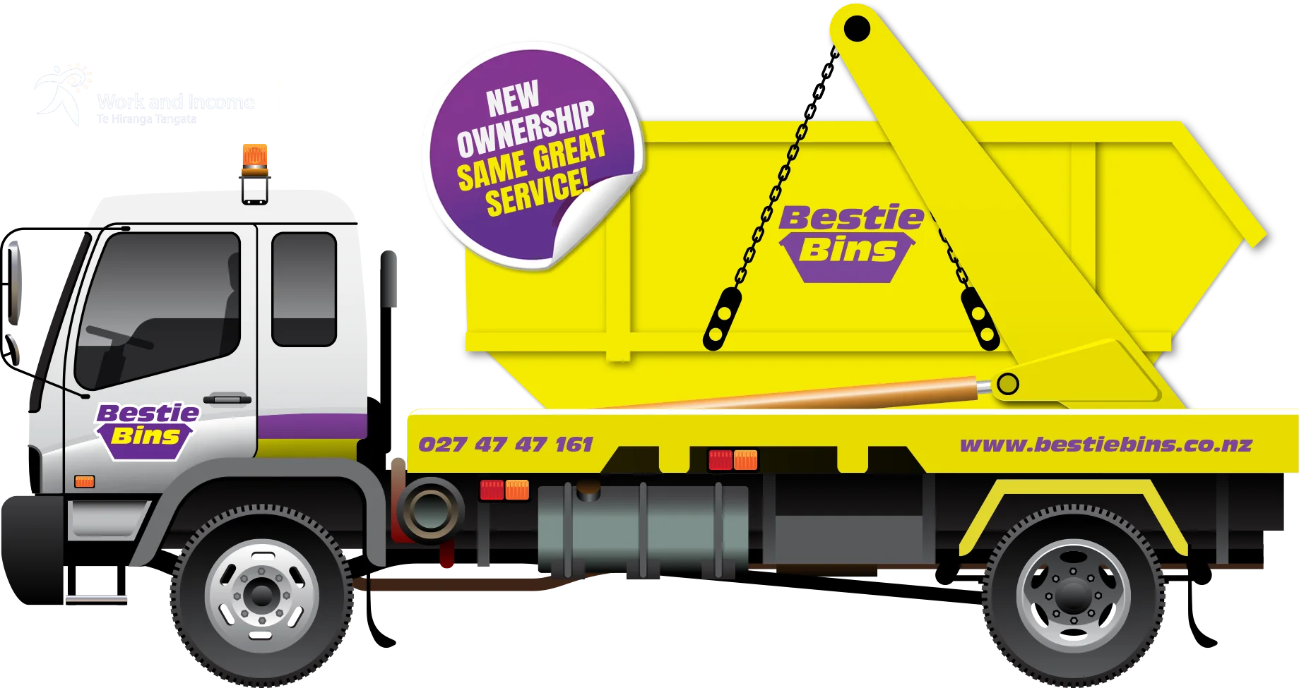 bestie_truck_Skip_Bins_Auckland_truck